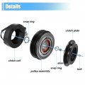 X Autohaux 1 Set Ac Compressor Clutch Kit Pulley Coil Auto Repair Compressors Assembly For Chevrolet Tahoe 5 3l 2000-2014