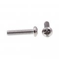 Prime-line Machine Screw Round Head Slotted Phillips Combo 12-24 X 1 In Grade 18-8 Stainless Steel Pack Of 100