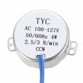 Uxcell Synchronous Motor Electric Synchron Turntable Cup Turner Ac 100-127v 2 5-3rpm 50-60hz Ccw 4w