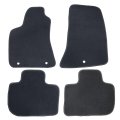 Black Velour Front Rear Floor Mats Carpet For Chrysler 300 Dodge Charger 2017 2018 2019 2020 2021 2022 2023 