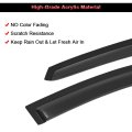 4pcs Side Window Deflectors For 2008 2012 Honda Accord Outside Mount Rain Guards With Smoked Tint And Adhesive Tape Front Rear