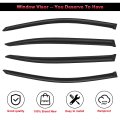 4pcs Side Window Deflectors For 2008 2012 Honda Accord Outside Mount Rain Guards With Smoked Tint And Adhesive Tape Front Rear