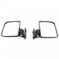 Kuafu Magnetic Tractor Backup Mirror Compatible With Kubota John Deere Zero Turn Mower Rearview Side Mirrors Black 2pcs 220lb