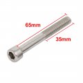 Uxcell M8x65mm Stainless Steel Hex Key Socket Head Cap Screws Bolts 5pcs