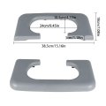 Center Console Cup Holder Pad Trim Repair Replacement For 1999 To 2010 F250 F350 Gray Automotive Grade Plastic