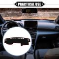 Vekauto Dashboard Cover Compatible For Toyota 4runner 2015-2019 Non-slip Polyester Black Red Mat Dash Board Protector