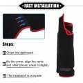 Vekauto Dashboard Cover Compatible For Toyota 4runner 2015-2019 Non-slip Polyester Black Red Mat Dash Board Protector