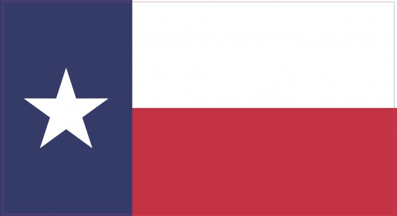 Stickertalk Texas Flag Vinyl Sticker 7 Inches By 3 8