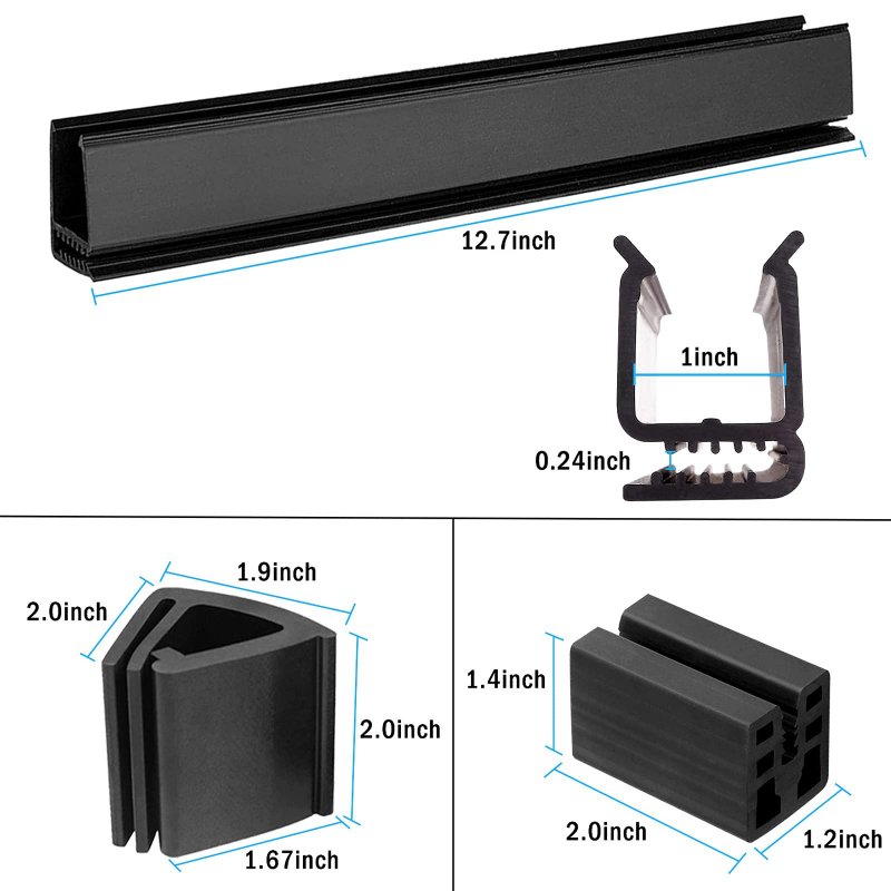 Golf Cart Windshield Clips Kit For Club Car Precedent Tempo Onward 1 In Square Tube Front Rail Repair With Hardware And Screw