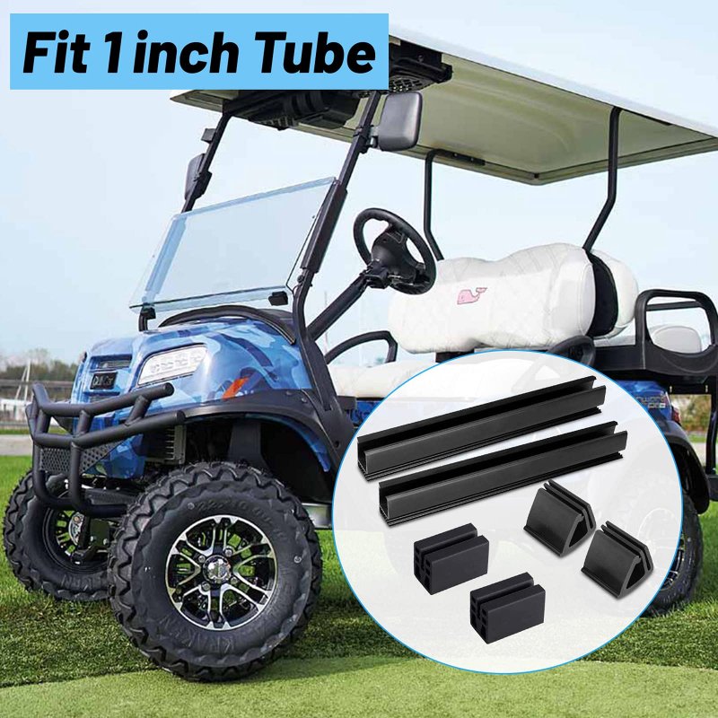 Golf Cart Windshield Clips Kit For Club Car Precedent Tempo Onward 1 In Square Tube Front Rail Repair With Hardware And Screw