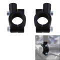 Tcmt Black 2 X 10mm 7 8 Handlebar Custom Mirrors Clamp On Mount Adapter For Honda 