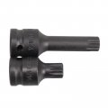 6pc 1 2 Sq Drive Impact Spline Socket Bit Set M18 M16 M14 For Auto Shop