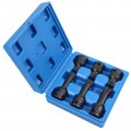 6pc 1 2 Sq Drive Impact Spline Socket Bit Set M18 M16 M14 For Auto Shop