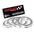 66 6mm Od To 57 1mm Id Circuit Performance Silver Aluminum Hub Centric Rings