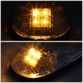 Auto Dynasty Compatible With Dodge Ram 1500 2500 3500 Be 5 X Led Cab Roof Top Lights Chrome Housing Yellow