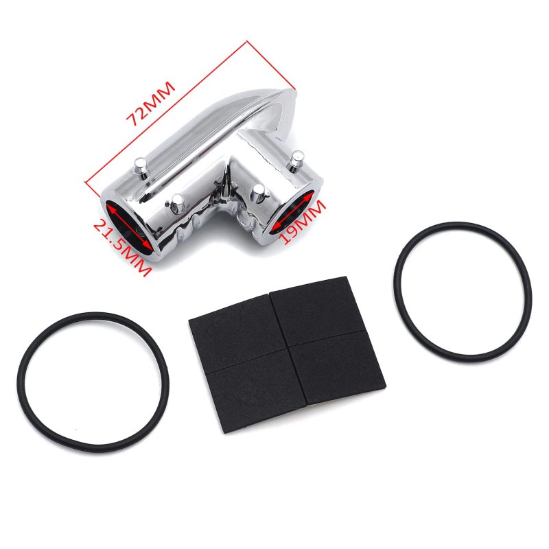 Httmt Mt418-cd Chrome Fuel Line Fitting Cover For H-d Injected Electra Glides Road Kings Street Trikes Softail Dynas Sportsters