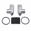 Httmt Mt418-cd Chrome Fuel Line Fitting Cover For H-d Injected Electra Glides Road Kings Street Trikes Softail Dynas Sportsters