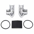 Httmt Mt418-cd Chrome Fuel Line Fitting Cover For H-d Injected Electra Glides Road Kings Street Trikes Softail Dynas Sportsters