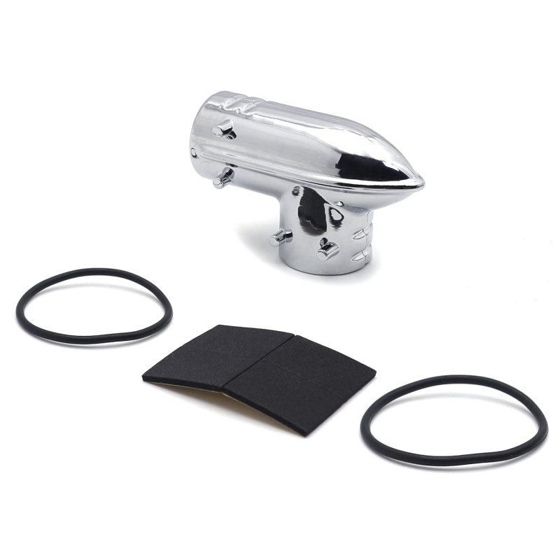 Httmt Mt418-cd Chrome Fuel Line Fitting Cover For H-d Injected Electra Glides Road Kings Street Trikes Softail Dynas Sportsters