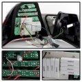 Acanii For 2002-2005 Bmw E46 320i 325i 330i 4-door Sedan Red Clear Led Tail Lights Brake Lamps Driver Passsenger