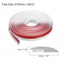 Uxcell Floor Transition Strip 20ft Self Adhesive Carpet Edging Trim 6 1 Meter Pvc For Height Less Than 3mm White