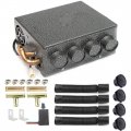 Evargc Universal 12v Dual Blower Auxiliary Compact Heater Hydronic Assembly Demister Defroster With 4 Vents Speed Switch For 