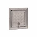 Toughgrade Aluminum Diamond Plate Compartment Door With Lock Rv Storage Trailer Camper 8x8 