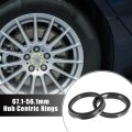 2pcs Plastic 67 1mm To 56 Car Hub Centric Rings Wheel Bore Center Spacer
