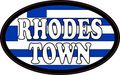 4in X 2 5in Oval Greek Flag Rhodes Town Sticker By Stickertalk 