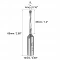 Uxcell Brad Point Drill Bits For Wood 4mm X 68mm Right Turning Carbide Woodworking Carpentry Drilling Tool