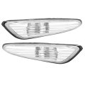 Turn Side Marker Lamp Cover 2pcs Fits For E46 325i 325xi 330i 330xi 2002-2005 Transparent 