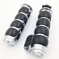 Htt Chrome Rubber Hand Grips 1 Pair For Hd Fxdwg Dyna Wide Glide Suzuki Volusia 800 M50 Boulevard