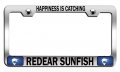 Happiness Is Catching Redear Sunfish Fishing Chrome Metal License Plate Frame Tag Holder G19 