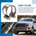 1 5 In Stainless Exhaust Tacking Band Clamp On For Welding Fabrication Silver Steel Construction