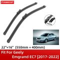 2 Wipers 22 16 Fronts Replacement Fit For Geely Emgrand Ec7 2017-2022 Windshield Wiper Blades Original Equipment Wiper Blade