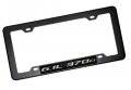 Erpart Black Carbon Fiber Look License Plate Frame With 6 1l 370ci Silver On Highly Polished Real Aluminum Emblemmblem