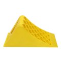 Heavy Duty Wheel Chocks Yellow Premium Plastic Stopper High Visibility For Rv Truck Atv