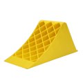 Heavy Duty Wheel Chocks Yellow Premium Plastic Stopper High Visibility For Rv Truck Atv