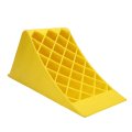Heavy Duty Wheel Chocks Yellow Premium Plastic Stopper High Visibility For Rv Truck Atv