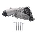 Aluminum Engine Oil Cooling Filter Housing Assembly Replacement For X1 2016-2020 X2 2018-2020 Mini Cooper 2014-2020 11428585235