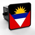 Durable Trailer Hitch Cover Flag Of Antigua And Barbuda With Usa Fits 2 In Receiver Heavy Duty Plastic Epoxy Dome Finish Square 