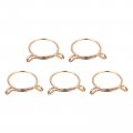 Uxcell Fuel Line Hose Clips 5pcs 40mm Id Fit 41 5-42mm Od 65mn Steel Water Pipe Air Tubing Spring Clamps For Motorcycle Scooter