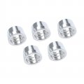 Ac Performance Silver Aluminum -10 An Olive Inserts Fit For An10 Ptfe Teflon Fuel Line Hose End Fitting Pack Of 5 