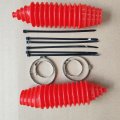 Teamwill Universal Silicone Rack And Pinion Steering Boot Gaiter Kit Red