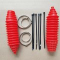 Teamwill Universal Silicone Rack And Pinion Steering Boot Gaiter Kit Red