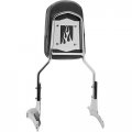 Krator Chrome Backrest Sissy Bar With Leather Pad Compatible 1997-2003 Honda Shadow Ace 750 400 Back Rest Seat Metric Cruisers