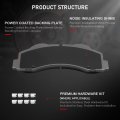 D1414 D1790 Brake Pads W Hardware Front Rear Disc Pad Set