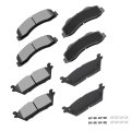 D1414 D1790 Brake Pads W Hardware Front Rear Disc Pad Set 