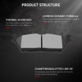 D1414 D1790 Brake Pads W Hardware Front Rear Disc Pad Set