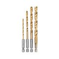Ryobi Ar1860g Hex Shank Titanium Drill Bit Set 4-piece 